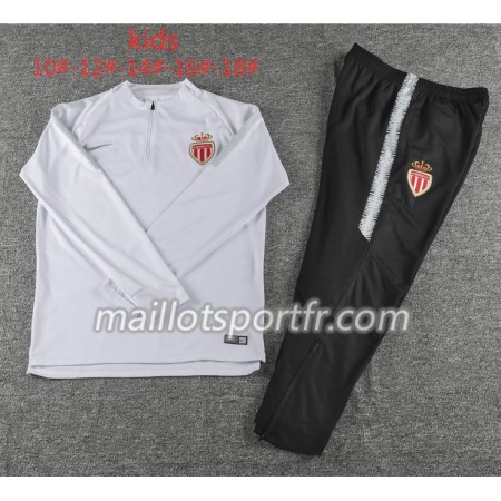 AS Monaco Enfant Ensemble Sweat d'entrainement Blanc 2018/19 AS Monaco Enfant Ensemble Sweat d'entrainement Blanc 2018/19